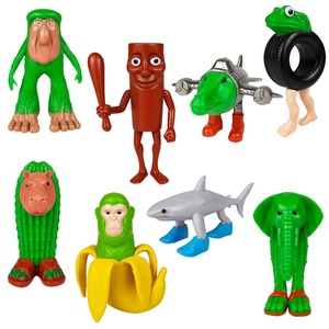 Nouveau modèle de figure transfrontalier <span class=keywords><strong>Ai</strong></span> Shan Hai Jing Tong Tong bâton en bois homme Tralala portant des chaussures poupée requin divertissement sportif - Product Image 1