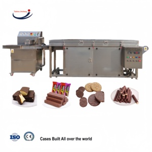 Nuove Macchine Economiche Semi-automatiche ad Alta Precisione da 400mm 600mm <span class=keywords><strong>per</strong></span> la Produzione di Barrette di Cioccolato, Biscotti e Wafer Ricoperti di Farina e Frutta Secca - Product Image 5