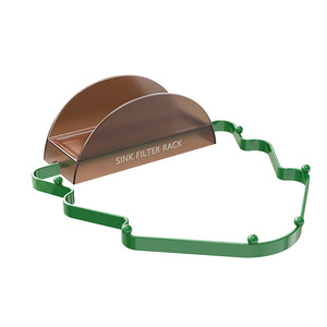 Sink Filter Rack M Size Hanging Drain Rack For Kitchen Sink Vegetable Residue Collector Foldable Anti <b>Clogging</b> - Product Image 5