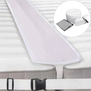 White Foam Bed Bridge Connector Mattress Strap Set Bed Bridge