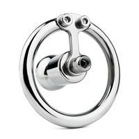 Nouvelle Cage de chasteté en métal avec gode en Silicone gland Cage de pénis BDSM en acier inoxydable anneau de bite négatif urètre jouet hommes jouets sexuels
