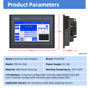 เครื่อ<span class=keywords><strong>ง</strong></span>ชั่งสายพานอัจฉริยะ PSD DL102A พร้อมหน้าจอสัมผัส LCD รอ<span class=keywords><strong>ง</strong></span>รับการเชื่อมต่อเครือข่าย ความแม่นยำสู<span class=keywords><strong>ง</strong></span> - Product Image 3