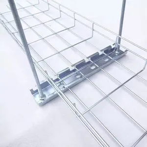 wire mesh basket ladder type electric cable tray size perforated ladder support with cover frp manufacturer price system