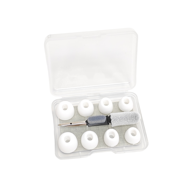 2024 Wholesale 8PCS Pack Ear Tips With Cleaning Tool and PP Box Package Super Quality Silicone Ear Tips for AirPods Pro/Pro 2