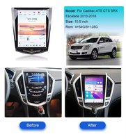 10.5 "Android 13 lecteur DVD autoradio pour Cadillac ATS CTS SRX Escalade 2013-2018 GPS stéréo Qualcomm 665