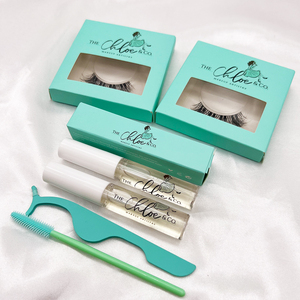 Đen Và Hồng Glitter Tùy Chỉnh Sang Trọng Lông Mi Bao Bì Hộp - Product Image 3