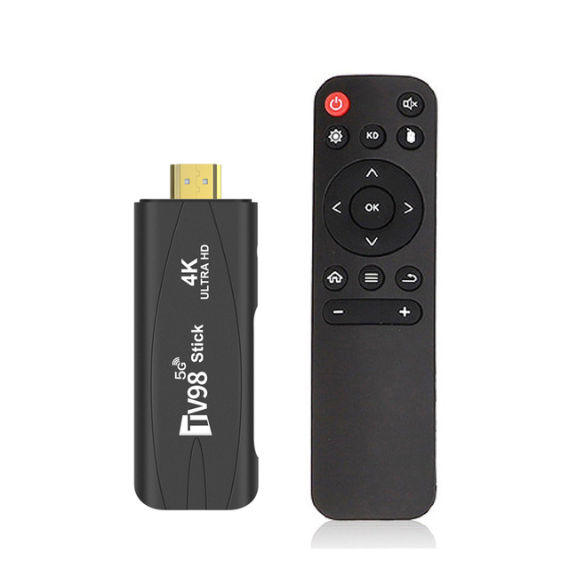 Haoyu TV98 Smart Game Stick Android 12 Quad Core 5G WiFi 4K Resolution 2GB RAM 16GB ROM Fire TV Stick 4K UK Plug Set-Top Box