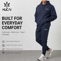 Pantalon de jogging personnalisé pour homme en molleton brossé, coupe slim fuselée, taille élastique, bas de jambe côtelé, décontracté, pour la gym, l'entraînement et le sport
