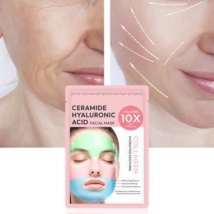 Masque facial en hydrogel blanchissant à étiquette privée OEM, acide hyaluronique, masque en feuille d'<span class=keywords><strong>aquagel</strong></span> arc-en-ciel, vitamine C - Product Image 2