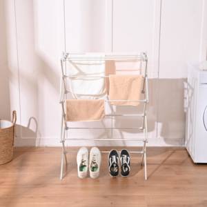 Séchoir à linge de haute qualité à trois niveaux, type sur pied, pliable, pour serviettes, vêtements, séchoir à linge, type sur pied - Product Image 1