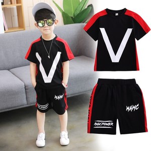 Summer Fashion Boy Sports <b>Suit</b> 2020 Short Sleeved T Shirt Shorts Clothes Sets Casual <b>Teenager</b> Outfits Children Clothing Sets - Product Image 1