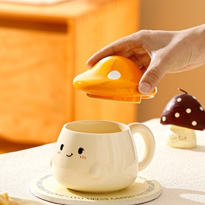 Lelyi <span class=keywords><strong>Tasse</strong></span> en céramique de <span class=keywords><strong>champignon</strong></span> en porcelaine écologique <span class=keywords><strong>Tasse</strong></span> à eau mignonne pour la maison et le bureau pour le thé Emballage personnalisable de haute beauté - Product Image 4