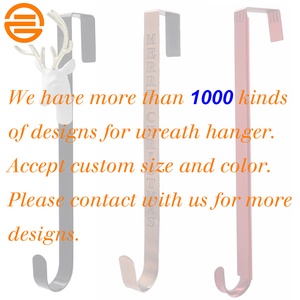 Decorazione Natalizia con Icone di Testa di Cervo 3D Dorata, Gancio in Metallo Oro Rosa per Appendere Ghirlande alla Porta d'Ingresso - Product Image 6