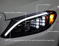 Phare LED ChangHui pour Mercedes-Benz W205 2015-2021 C200/C260 55W 6000K Blanc Chaud 12V Plug and Play – Amélioration Prête à l'emploi