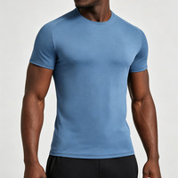 T-shirts Athleisure à Col Rond pour Hommes, Tailles Européennes, Séchage Rapide, Manches Courtes, pour la Gym et le Fitness, Respirants et Rafraîchissants, Hauts de Sport Actifs
