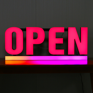 Insegna LED Neon Personalizzata con Scritta 'OPEN' DC12V per Supermercati, Hotel, Negozi, Uso Esterno e Interno - Product Image 2
