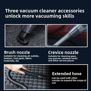 Mayorista YIXIN Negro Portátil Mini Aspirador de Mano Eléctrico de Doble Uso en Seco y Húmedo Capacidad de 1.5L para Coche Doméstico - Product Image 4