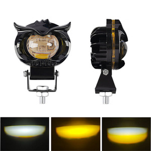 ไฟสปอร์ตไลท์มอเตอร์ไซค์ Qideguan แบบตาเดียว ขนาด 67 มม. ไฟ LED สีขาวเหลือง สองสี สำหรับยานยนต์ไฟฟ้า - Product Image 5