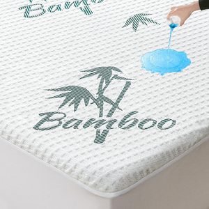 <span class=keywords><strong>Protector</strong></span> de colchón antibacterias impermeable al por mayor de tela de <span class=keywords><strong>Tencel</strong></span> o bambú - Product Image 2