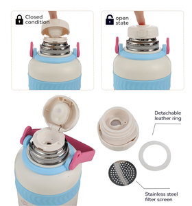 Botella de Agua Infantil Northfox de 800 ml, de Acero Inoxidable, Aislada al Vacío, con Tapa de Vaso, a Prueba de Fugas, Libre de BPA, para la Escuela - Product Image 3