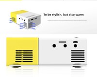 Mini projecteur 1080P, 400 lumens ANSI, projecteur LED portable à courte focale, compatible WiFi 4K pour cinéma maison, jeux et extérieur