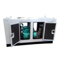 Générateur diesel silencieux à capot 20KW, 30KW, 35KW, 50KW, sortie triphasée AC, groupe électrogène pour l'alimentation des projets