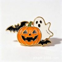 Épinglette en émail personnalisée pour Halloween, badge métallique personnalisé pour événements festifs, cadeau promotionnel, souvenir de costume et article publicitaire