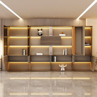Armoires de classement en bois modernes et luxueuses avec porte en verre et serrures pour tiroirs, pour usage au bureau, à l'école ou à l'hôpital