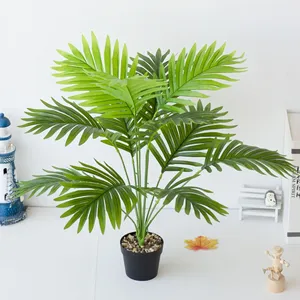 Plantas Artificiales en Maceta, Ramas <span class=keywords><strong>de</strong></span> Hojas <span class=keywords><strong>de</strong></span> Tortuga Artificiales, Vegetación Artificial, Decoración para el Hogar - Product Image 3