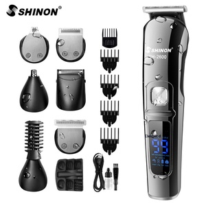 Nouvelle tondeuse à cheveux électrique multifonction 6-en-1 rechargeable et étanche avec écran LCD numérique pour tout le corps - Product Image 3
