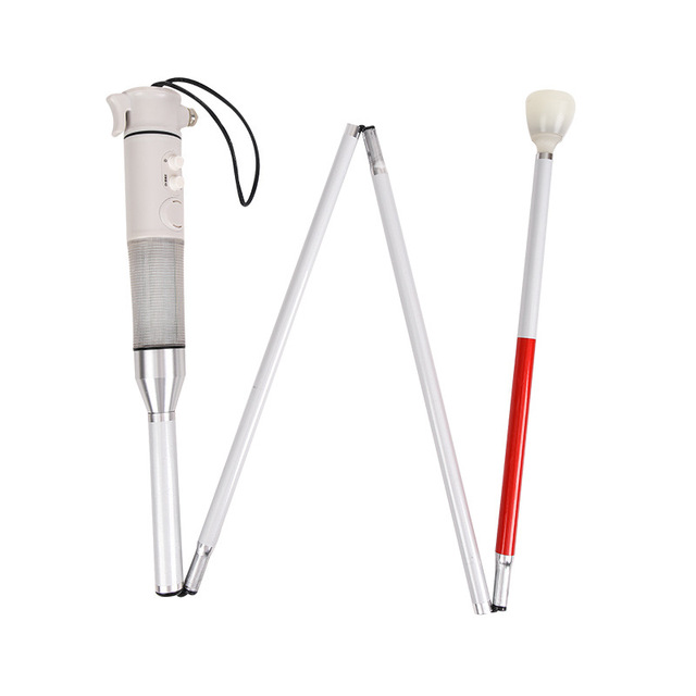 OEM ODM Foldable Blind Stick Visually Impaired Guide Cane Support Deafblind Stick