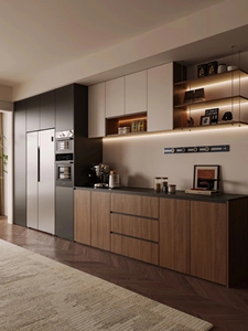 Buffet moderne minimaliste en <span class=keywords><strong>bois</strong></span> massif, grande capacité, meuble de rangement et de présentation de luxe intégré pour salon - Product Image 3