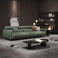 Fournisseur de meubles de bureau de style italien, canapé en cuir, design moderne en bois blanc cassé, style exécutif moderne