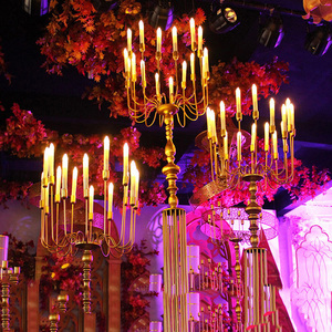 2025 décoration de centre commercial décorative du sol au plafond de haute qualité accessoires de scène de mariage grands bougeoirs <span class=keywords><strong>en</strong></span> <span class=keywords><strong>fer</strong></span> <span class=keywords><strong>forgé</strong></span> - Product Image 2