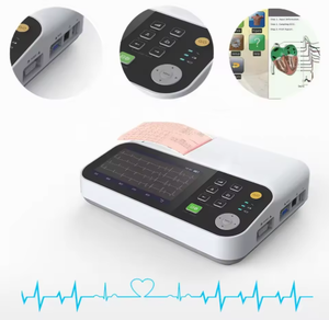 Driekanaals Elektrocardiogramapparatuur Voor Veterinair Gebruik Draagbare Veterinaire <span class=keywords><strong>Ecg</strong></span>-Monitor Met Kleurendisplay - Product Image 2