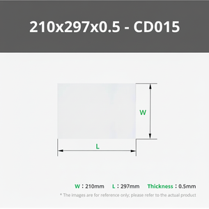 Tableau blanc magnétique effaçable à sec en PET flexible, format A4, 2 pièces, blanc - Product Image 1