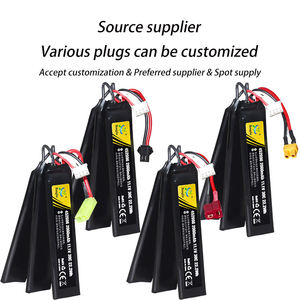 Paket Baterai Lithium-Ion Polimer 2000mAh 111V yang Dapat Diisi Ulang dengan Pistol Mainan Peluru Lunak Berlapis Logam Emas - Product Image 3