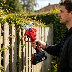 Sécateur sans fil L&<span class=keywords><strong>P</strong></span> à moteur sans balais 21V, diamètre de coupe 40mm, tige extensible, outil de jardin, batterie Li-ion, couple élevé, OEM - Product Image 6