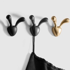 Rabbit Shape Wall Mounted <b>Hooks</b> Removable Adhesive Entryway <b>Coat</b> Hanger Novelty <b>Hooks</b> For Home Decor - Product Image 3