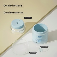 Boîte de crème cosmétique en plastique personnalisée, pressée sous vide, type bec d'oiseau, pour crème pour le visage, lotion, flacon de sous-conditionnement