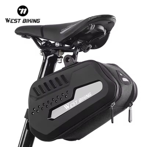Sacoche de selle de vélo WEST BIKING 2,7 L grande capacité, étanche, coque en TPU, avec feu arrière, pour vélo de route et voyage - Product Image 1