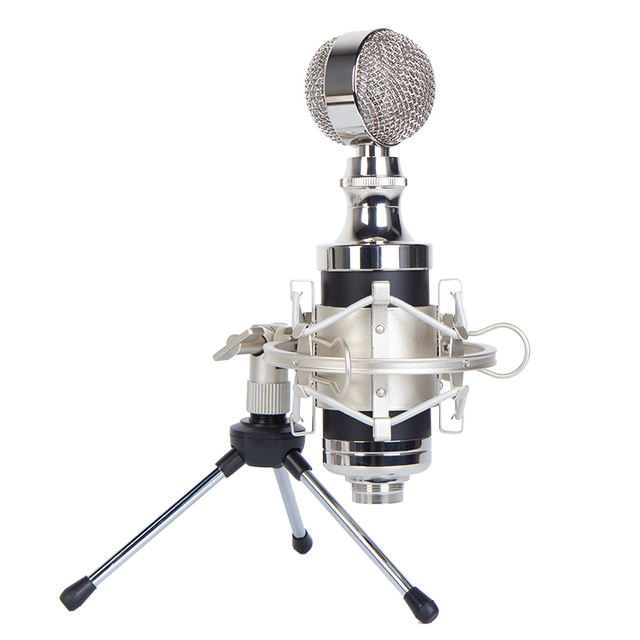 EM002 Professional Condenser Microphone 3 Pin XLR Port Plug and Play for Podcast Gaming and Vlogging