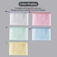 Venta Directa de Fábrica, Tamaño Opcional, Portadocumentos de Plástico PVC Impermeable, Bolsas de Archivo A4 de Malla con Logotipo Personalizado