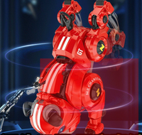Programmierbarer RC Stunt-Roboterhund mit Berührungssteuerung, Smart-Licht und Sound, Interaktives Lernspielzeug für Jungen und Mädchen