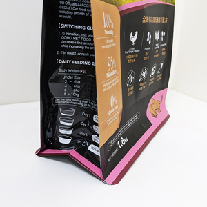 <b>Prime</b> Quality Moisture-Proof Resealable Flat Bottom Pouch Plastic Dog Food Packaging Bag - Product Image 6
