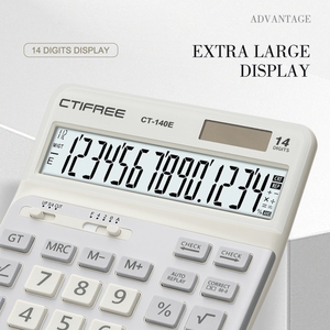 Máy Tính Chuyên Nghiệp Ctifree ECO-002 Nhựa Cuculadora Bàn Phím Và Màn Hình Calculdora 14 Chữ Số Tùy Chỉnh Máy Tính Các Bộ Phận - Product Image 2