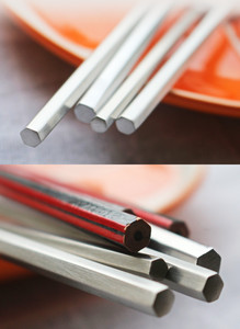 Posate Set brillante oro/argento con manico esagonale forgiato in acciaio inox per casa Hotel Wedding evento uso servizio per 4 - Product Image 5