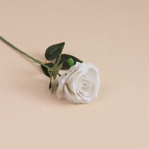 Fleur artificielle à tige unique, rose en velours, décoration pour hôtel et mariage, articles de décoration intérieure, bouquet en soie, vente en gros - Product Image 5
