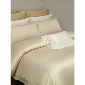 Juego de Cama de Cuatro Piezas de Lino y Tencel Importado de Francia, 2.0m, Transpirable, Color Sólido, Lujo Ligero, para Uso en Villas de Verano - Product Image 2
