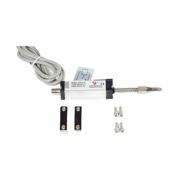 KRT Micro 25mm Stroke Displacement Sensor Spring Reset Probe Head Linear Potentiometer Displacement Sensor angle sensor